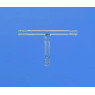 RACCORD EN VERRE DURAN FORME T LONGUEUR 115 MM DIAMETRE EXTERNE 8 A 9 MM