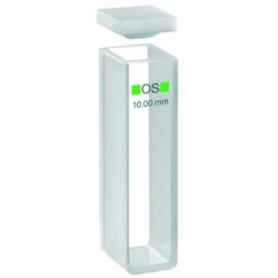 CUVE MACRO HELLMA VERRE OPTIQUE SPECIAL 100-OS/10 TRAJET OPTIQUE 10 MM, AVEC COUVERCLE PTFE