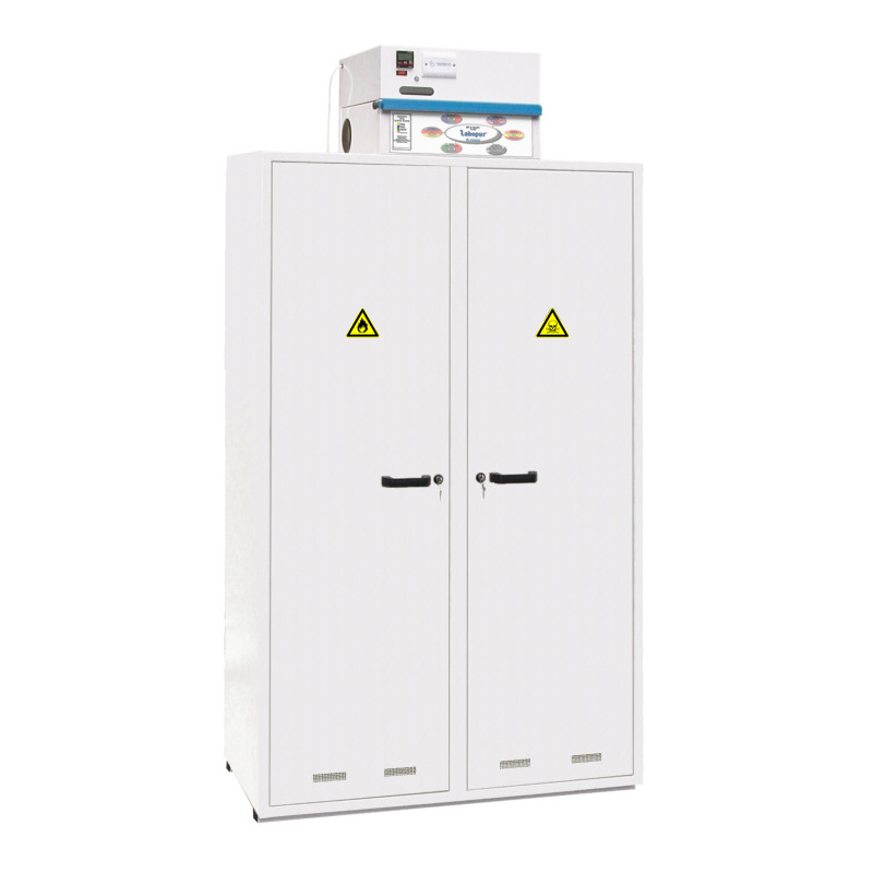 ARMOIRE DE SECURITE A FILTRATION A CHARBON ACTIF, TRIONYX 14.X, FORME HAUTE 2 PORTES