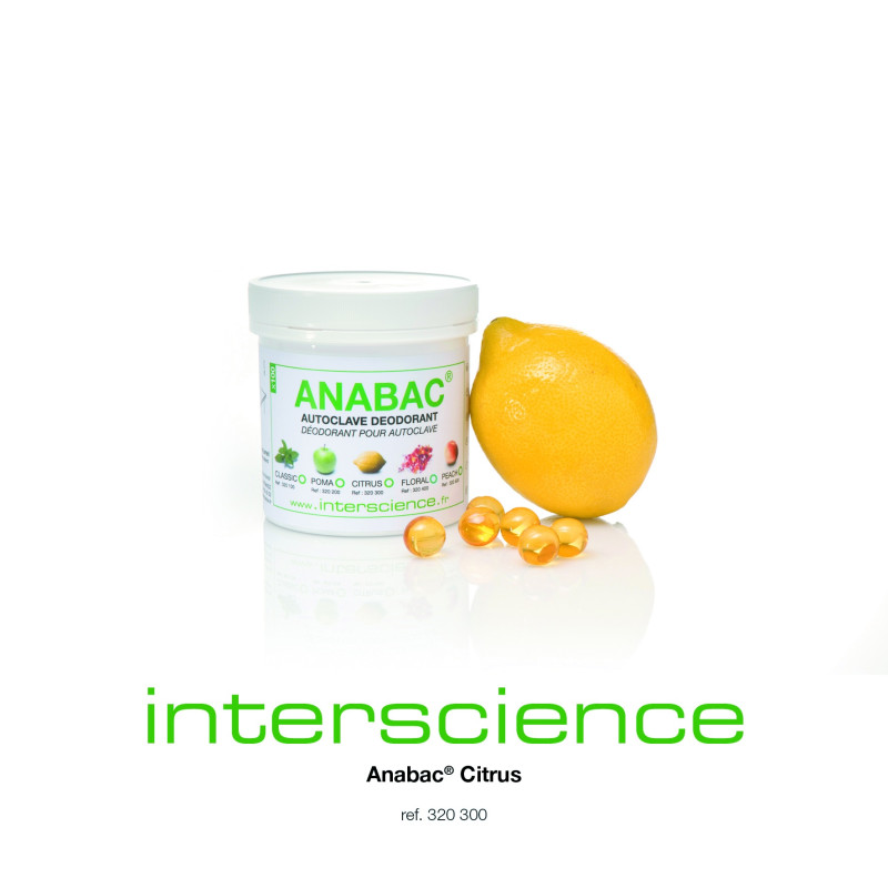 DESODORISANT FORME BILLE ANABAC, PARFUM POUR AUTOCLAVE PAR 100