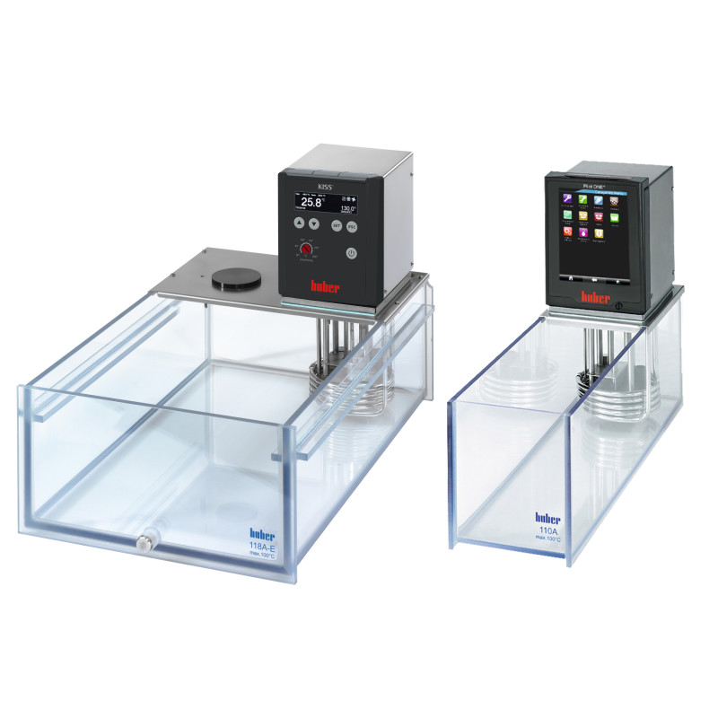 BAIN THERMOSTATE A CIRCULATION INTERNE/EXTERNE EN POLYCARBONATE, HUBER KISS-118A
