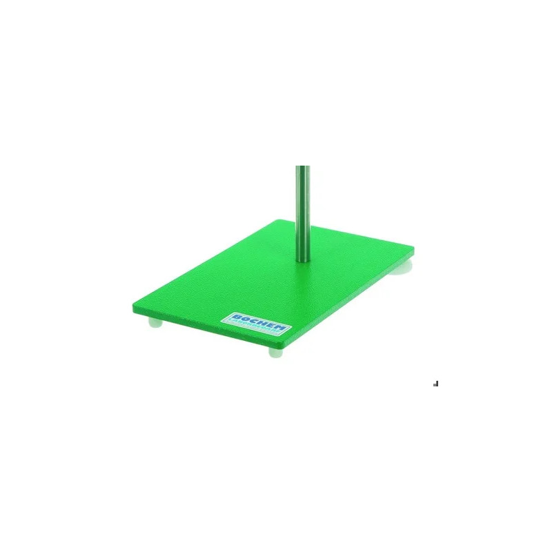 SUPPORT POUR STATIF EN ACIER REVETU EPOXY VERT, 180 x 100 x 6 mm, POIDS 0,8 Kg, FILETAGE M10, SANS TIGE