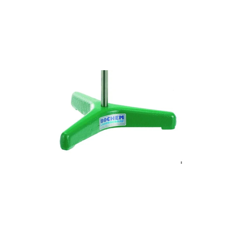 SUPPORT TREPIED POUR STATIF EN FONTE VERNIS LONGUEUR PIED 105 mm, POIDS 1200 g, FILETAGE M10, SANS TIGE