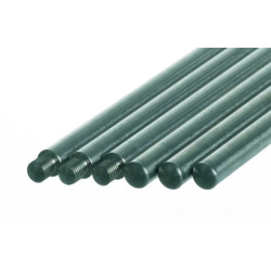 TIGE DE STATIF EN ACIER ZINGUE, DIAMETRE 12 mm AVEC FILETAGE M 10, LONGUEUR 750 mm