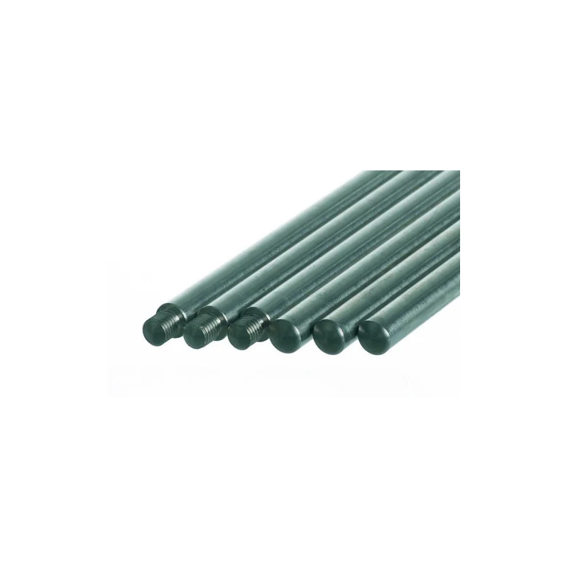 TIGE DE STATIF EN ACIER ZINGUE, DIAMETRE 12 mm AVEC FILETAGE M 10, LONGUEUR 1500 mm
