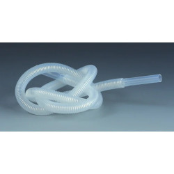 TUYAU SOUPLE FORME CANNELEE EN PFA LONGUEUR 0,5 m DIAMETRE INT. x EXT. 6 x 8 mm
