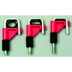 PINCE POUR TUYAU SOUPLE STOP-IT EN PVDF ROUGE, DIAMETRE 0,8 - 15 mm