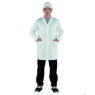 BLOUSE DE LABORATOIRE MANCHES LONGUES, MODELE HOMME 65% POLYESTER / 35% COTON BLANCHE TAILLE 58