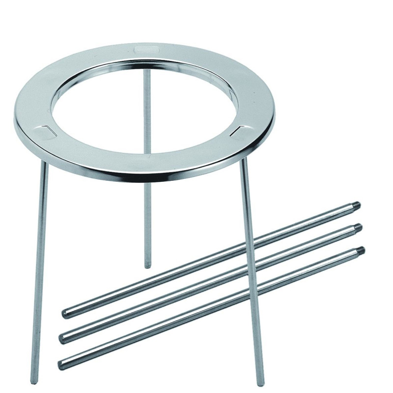 TREPIED DEMONTABLE EN ACIER INOX DIAMETRE 140 mm HAUTEUR 210 mm