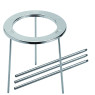 TREPIED DEMONTABLE EN ACIER INOX DIAMETRE 120 mm HAUTEUR 210 mm