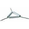 TRIANGLE POUR CREUSET FIL DE FER GALVANISE BRANCHE 80 mm