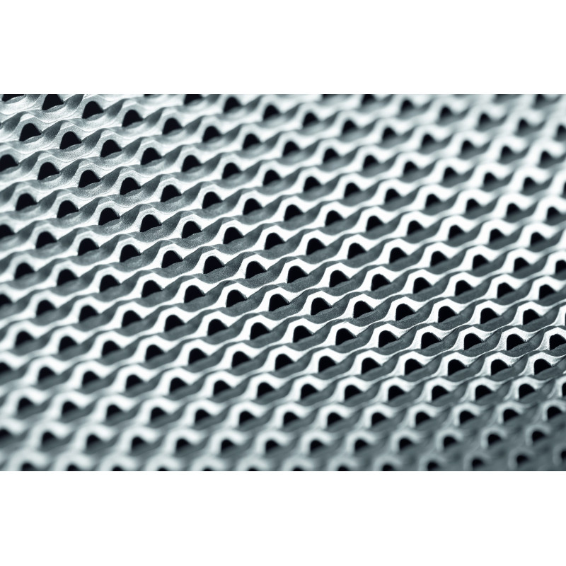 CASSETTE A TAMIS A PERFORATIONS TRAPEZOIDALES POUR PULVERISETTE 19