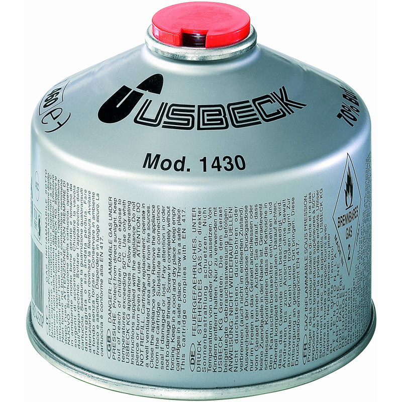 CARTOUCHE POUR BRULEUR  220G/400ML AVEC SOUPAGE DE SECURITE UN 2037