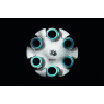 ROTOR LIBRE POUR 6 X 15 ML MAX OU TUBES CONIQUES 6 X 50 ML AVEC NACELLES POUR CENTRIFUGEUSE UNIVERSAL 320/320R