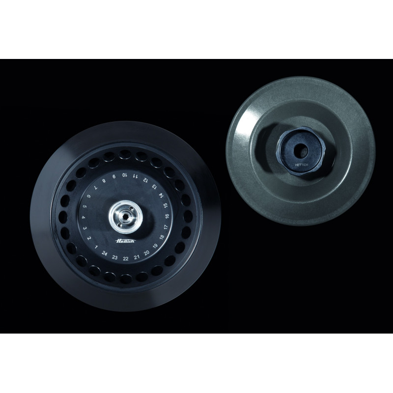 ROTOR ANGULAIRE 24 X 0,2 - 2,0 ML AVEC COUVERCLE ETANCHE RESISTANT PHENOL INCLUS, MAX 15000 RPM