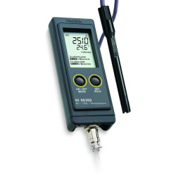 CONDUCTIMETRE / TDS PORTABLE HANNA HI99300 AVEC SONDE DE CONDUCTIVITE HI 76306 COMPLET EN MALLETTE