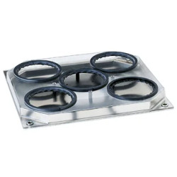 SUPPORT PLATEAU POUR 5 FIOLES 250 ml POUR AGITATEURS UNIMAX 1010/DUOMAX1030/POLYMAX1040