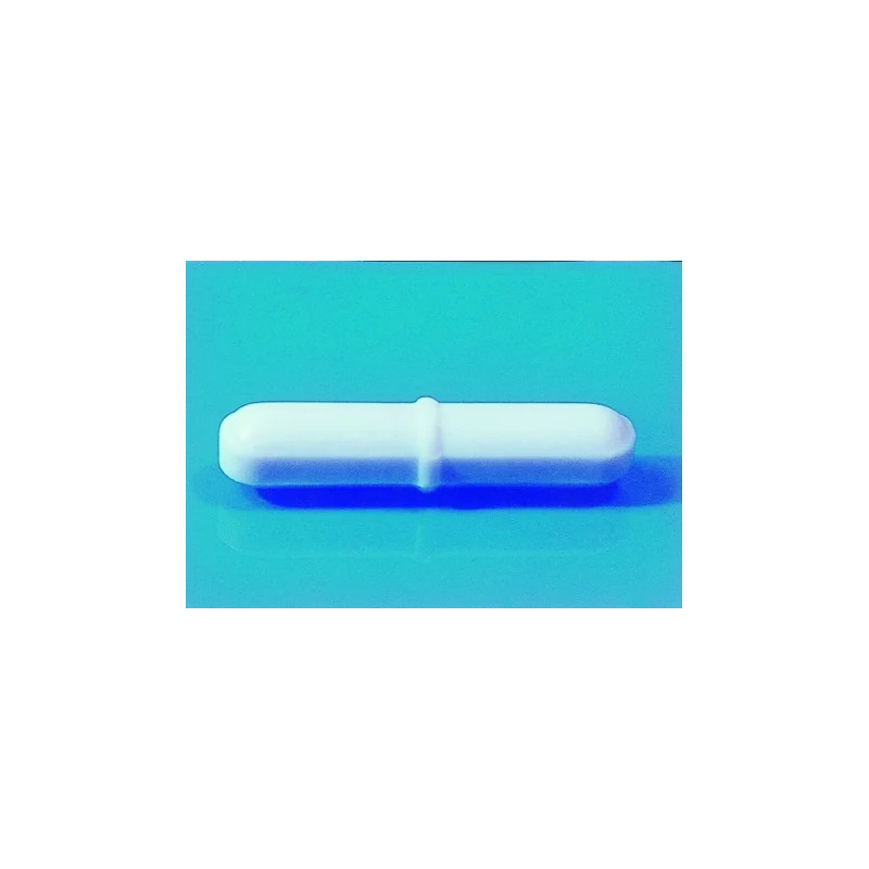 BARREAU AIMANTE FORME CYLINDRIQUE AVEC ANNEAU CENTRAL REVETU PTFE, DIAMETRE 10 mm X LONGUEUR 25