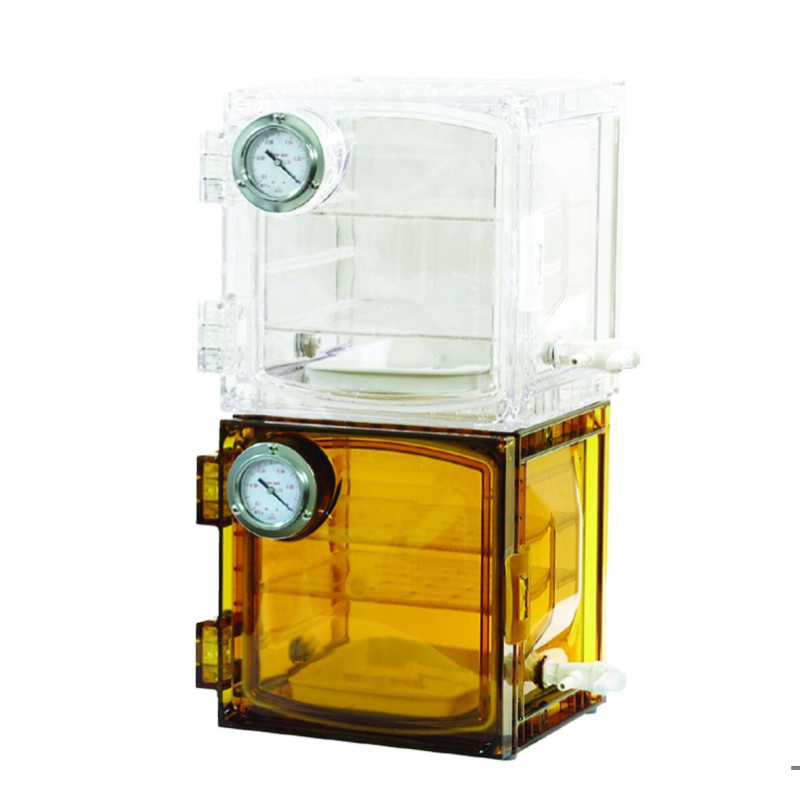 DESSICCATEUR A VIDE EN POLYCARBONATE AMBRE, VDC