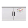ARMOIRE DE SECURITE ANTI FEU 30 MINUTES BASSE 56 LITRES, 2 PORTES / 2 COMPARTIMENTS INFLAMMABLES / ACIDES, SERIE 7.EN PRE-EQUIPEE CONFORME EN 14470-1
