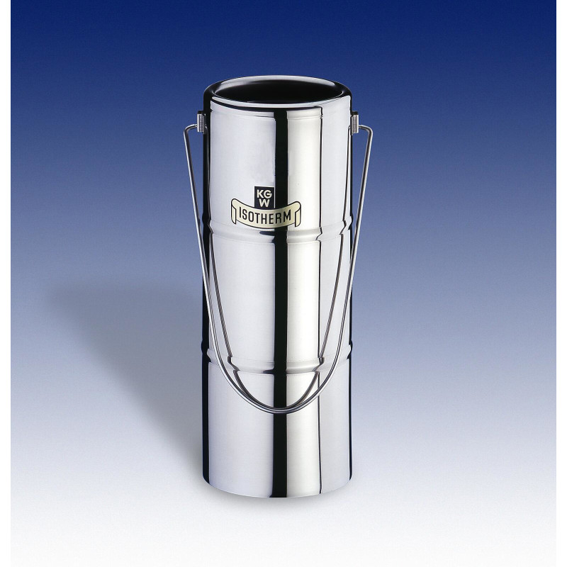 VASE DEWAR CYLINDRIQUE DURAN CAPACITE 1000 ml (107 x 231 mm)AVEC MANTEAU EN ACIER INOX