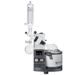 EVAPORATEUR ROTATIF HEIDOLPH HEI VAP CORE VERRERIE PLASTIFIEE G6 VERTICALE POUR DISTILLATION A REFLUX ELEVATEUR MANUEL