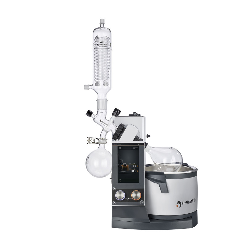 EVAPORATEUR ROTATIF HEIDOLPH HEI VAP ULTIMATE VERRERIE STANDARD G6 VERTICALE POUR DISTILLATION A REFLUX ELEVATEUR MOTORISE