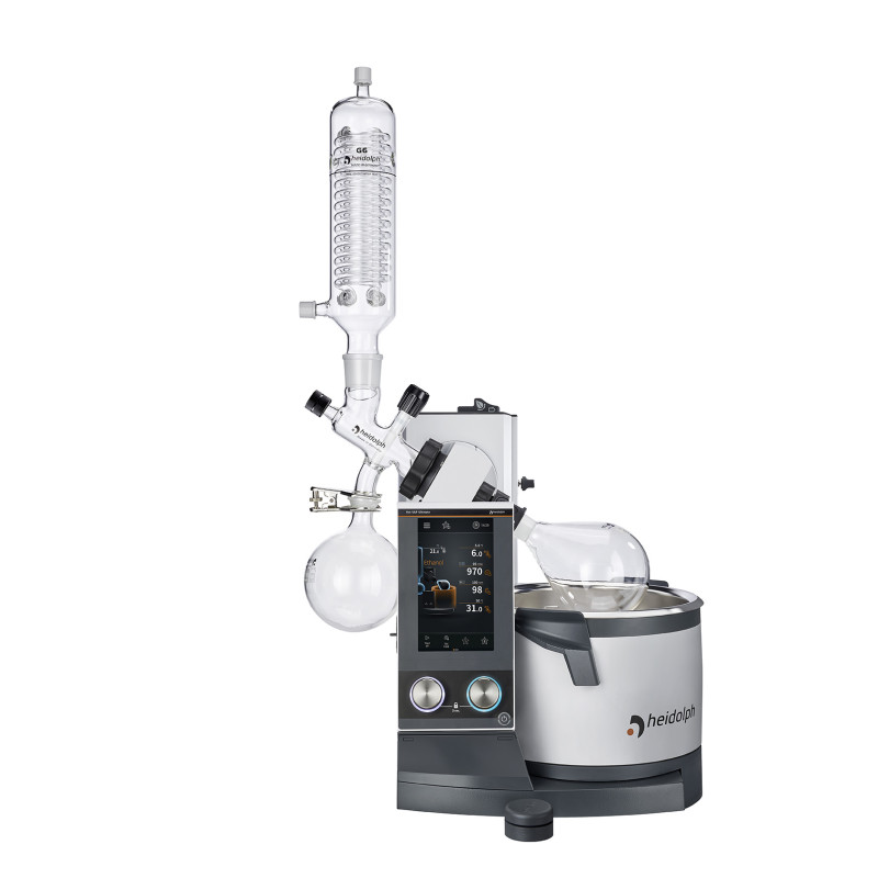 EVAPORATEUR ROTATIF HEIDOLPH HEI VAP ULTIMATE CONTROL VERRERIE STANDARD G5 PIEGE A CARBOGLACE ELEVATEUR MANUEL