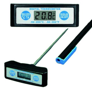 Thermomètre digital à sonde fixe