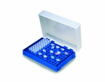 ASSORTIMENT DE 5 COULEURS DE BOITES EN POLYPROPYLENE POUR MICROTUBES PCR 50 EMPLACEMENTS